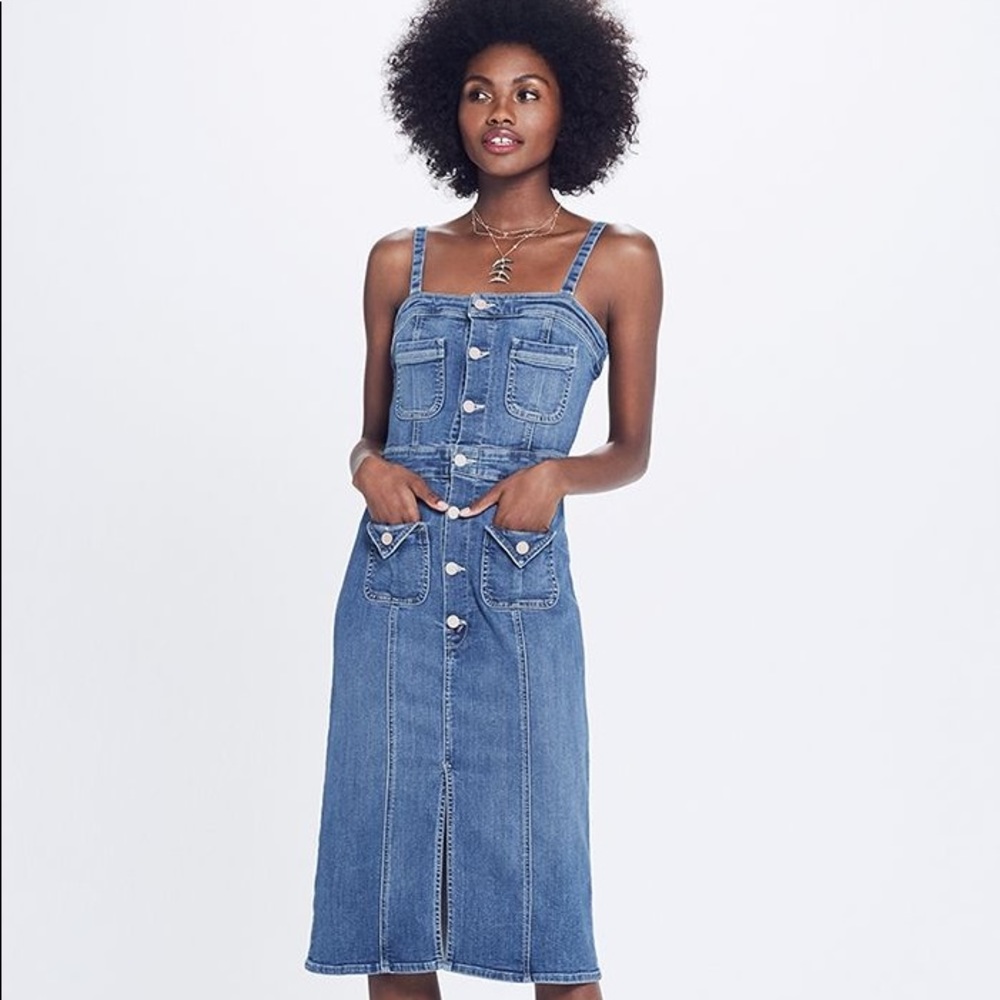 SOLD: Mother To The Point Denim Dress - Blue, L - Picture 9 of 9